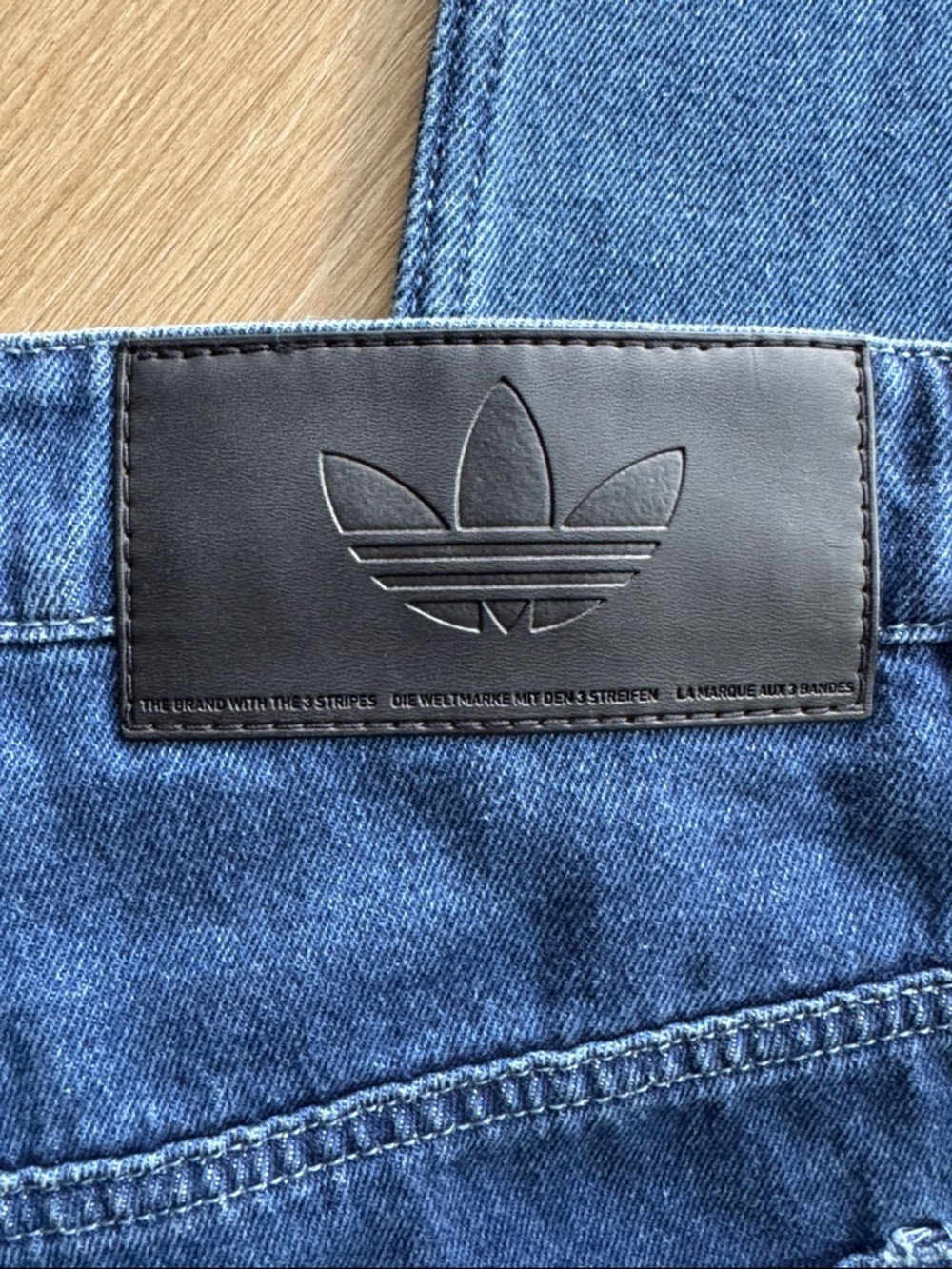 adidas Adicolor Firebird Pants Medium Blue Denim Size 34 - Picture 11 of 16